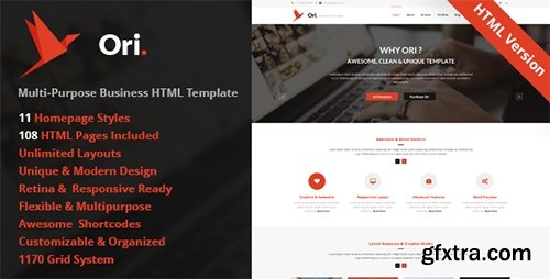 ThemeForest - Ori v1.2 - Multi-purpose Business HTML Template - 8302494