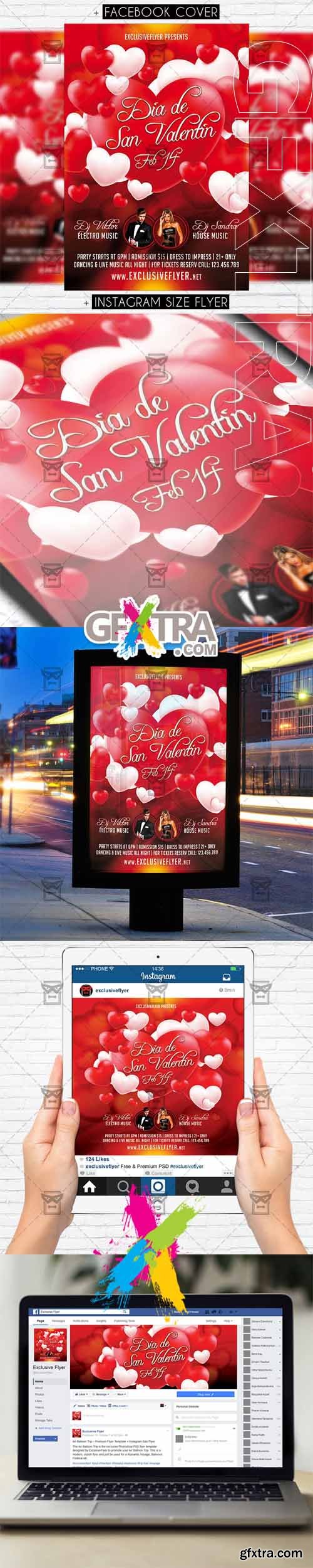 Dia de San Valentin - Premium Flyer Template