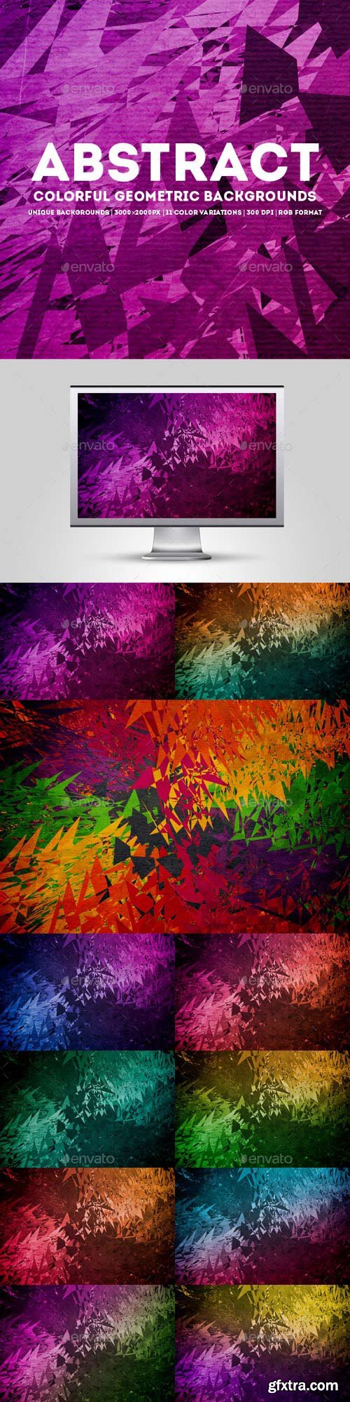 GraphicRiver - Abstract Colorful Geometric Backgrounds 11615843