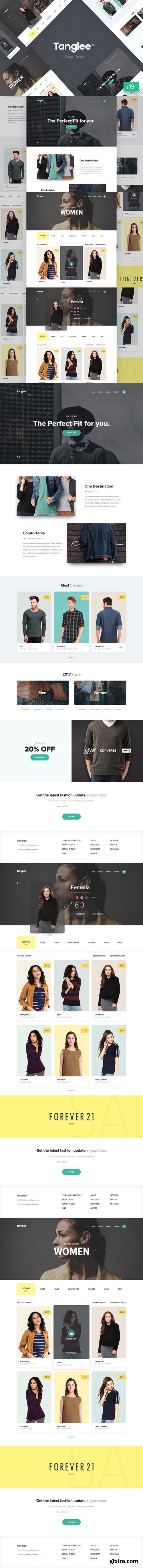 CM - Tanglee - E-Shop theme PSD 1211138