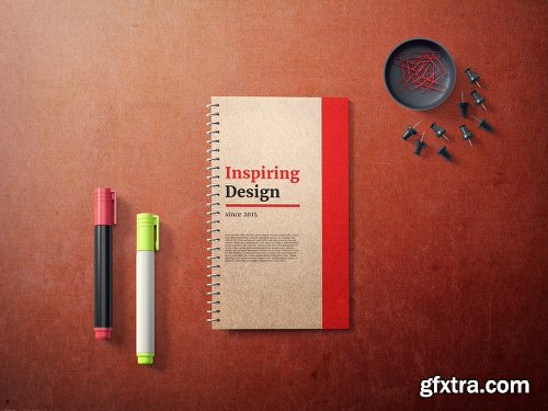 Notebook Cover Mock-Up Set