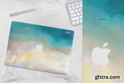 CreativeMarket Macbook Skin Case Mockup 1161672