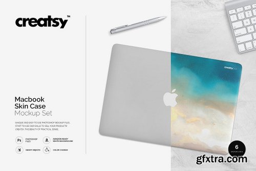 CreativeMarket Macbook Skin Case Mockup 1161672