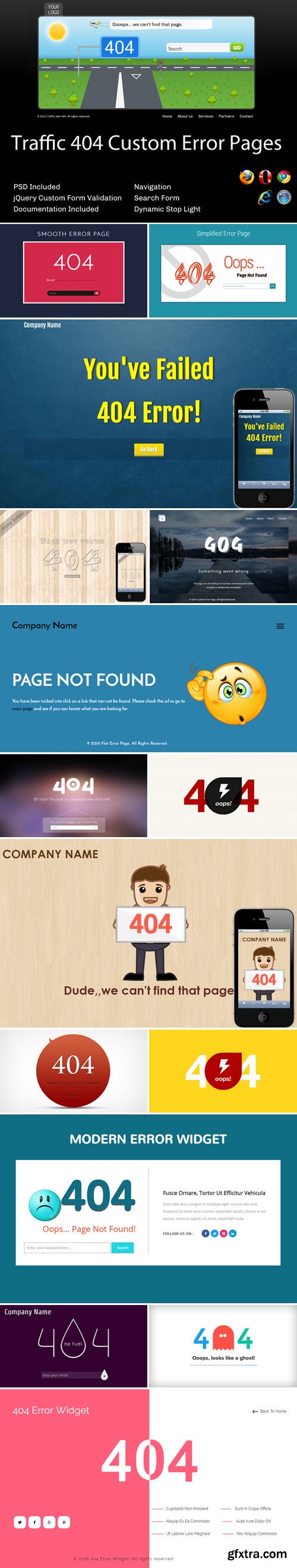 404 Error Page Templates