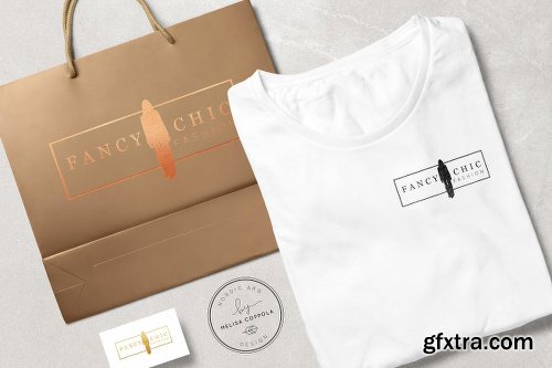 CreativeMarket ?Fancy&Chic Fashion Branding Kit 1152138