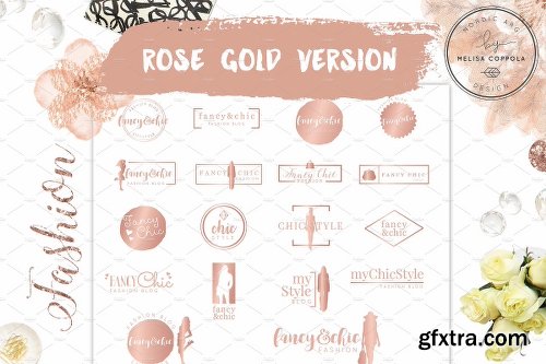 CreativeMarket ?Fancy&Chic Fashion Branding Kit 1152138