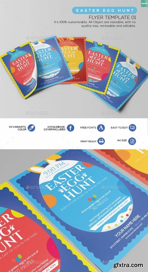 GraphicRiver - Easter Egg Hunt - Flyer Template 01 14019817