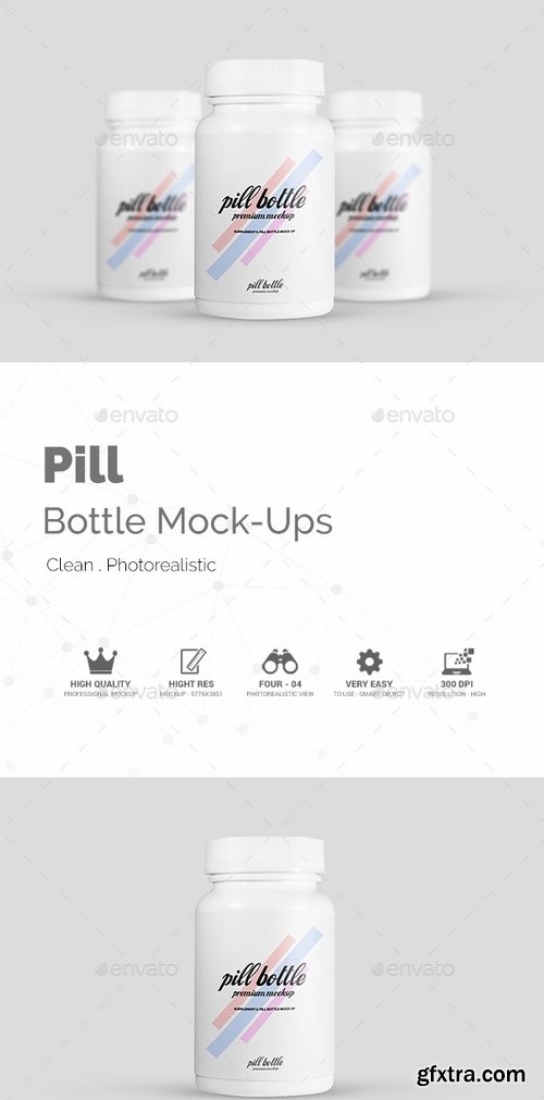 GraphicRiver - Pill Bottle Mock-Ups 19311657