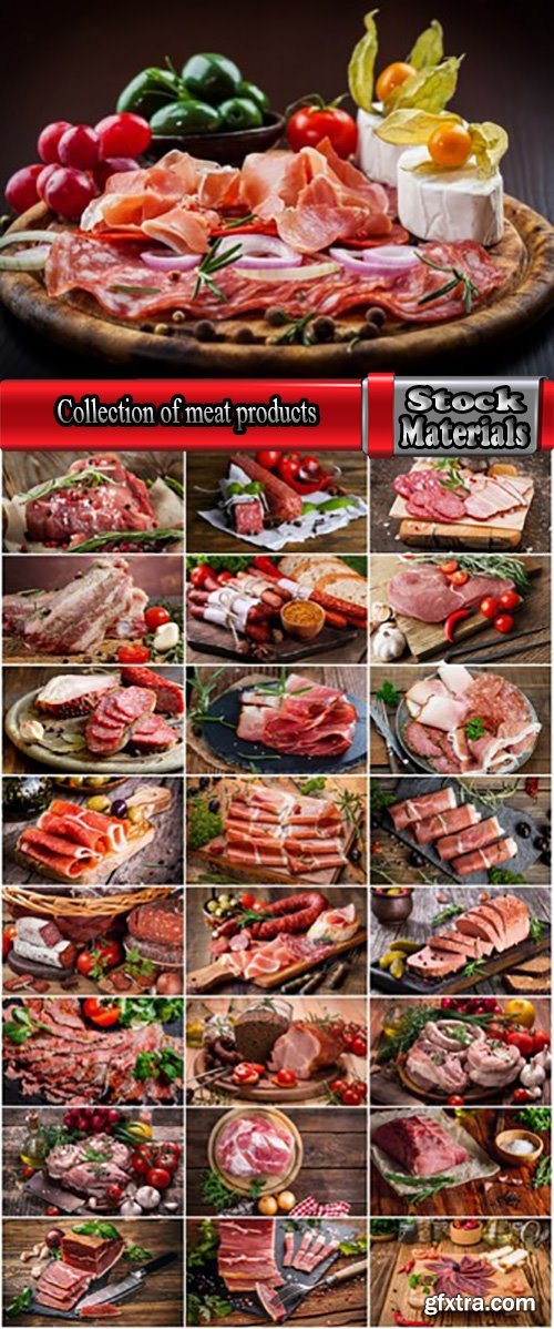 Collection of meat products sausages bacon fat banger 25 HQ Jpeg