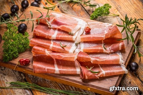 Collection of meat products sausages bacon fat banger 25 HQ Jpeg