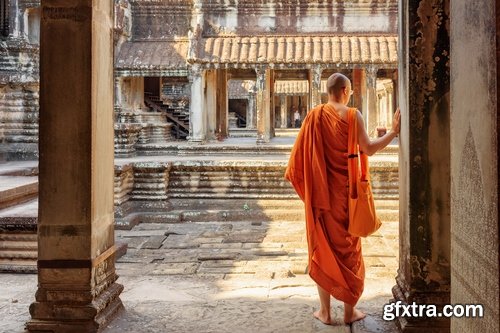 Collection Cambodia temple monk traveling 25 HQ Jpeg