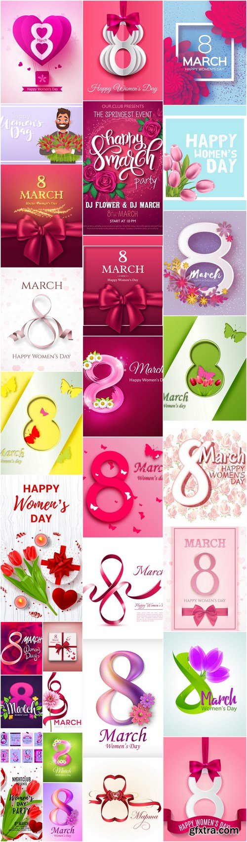 8 March Womans Day - 30 Vector