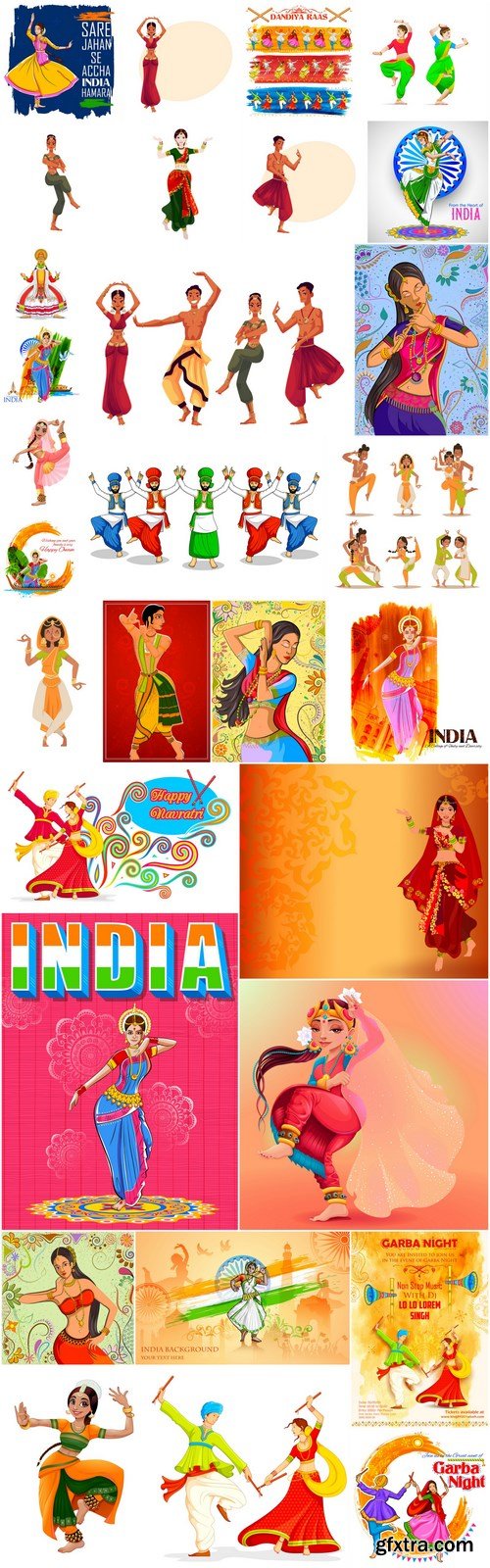 Indian Dancer - 30 Vector