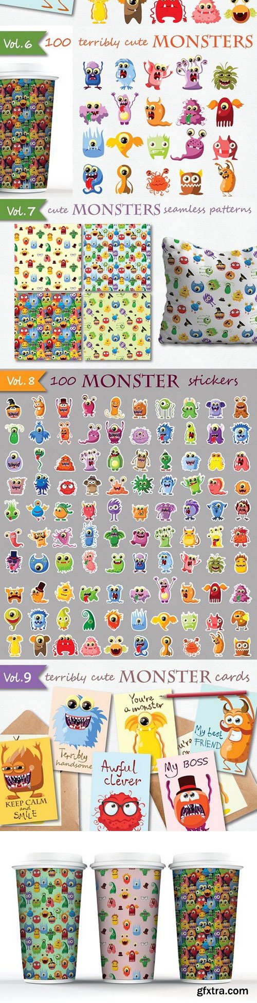 CM - 100 terribly cute MONSTERS 1215285