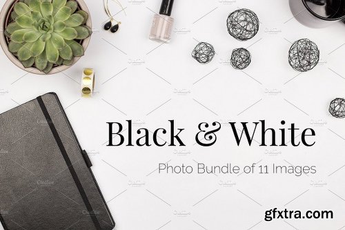 CreativeMarket Black & White Stock Photo Bundle 1171755