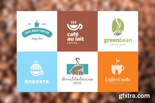 CreativeMarket 20 Premium Iconic Coffee Logos 1170733