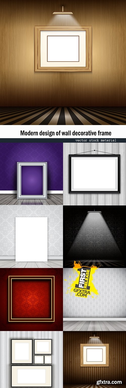 Modern design of wall decorative frame