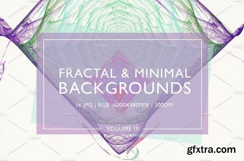 CreativeMarket Fractal & Minimal Backgrounds Vol. 3 1170991