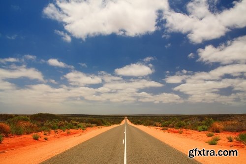 Collection asphalt road towards the town of the desert journey 25 HQ Jpeg