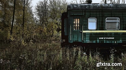 Collection of the train in the forest railway sleepers rails 25 HQ Jpeg