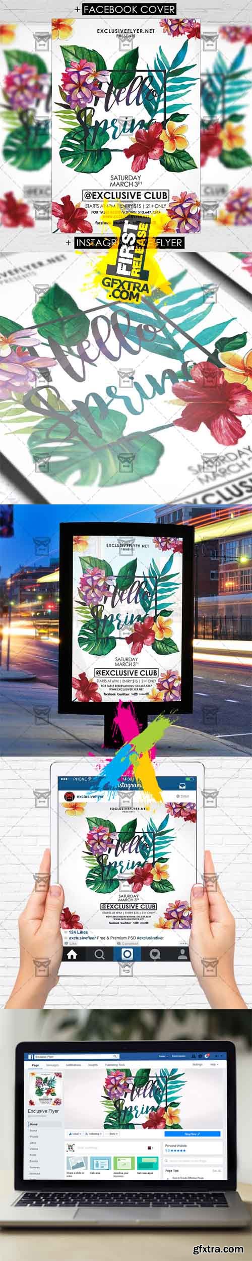 Hello Spring - Premium Flyer Template