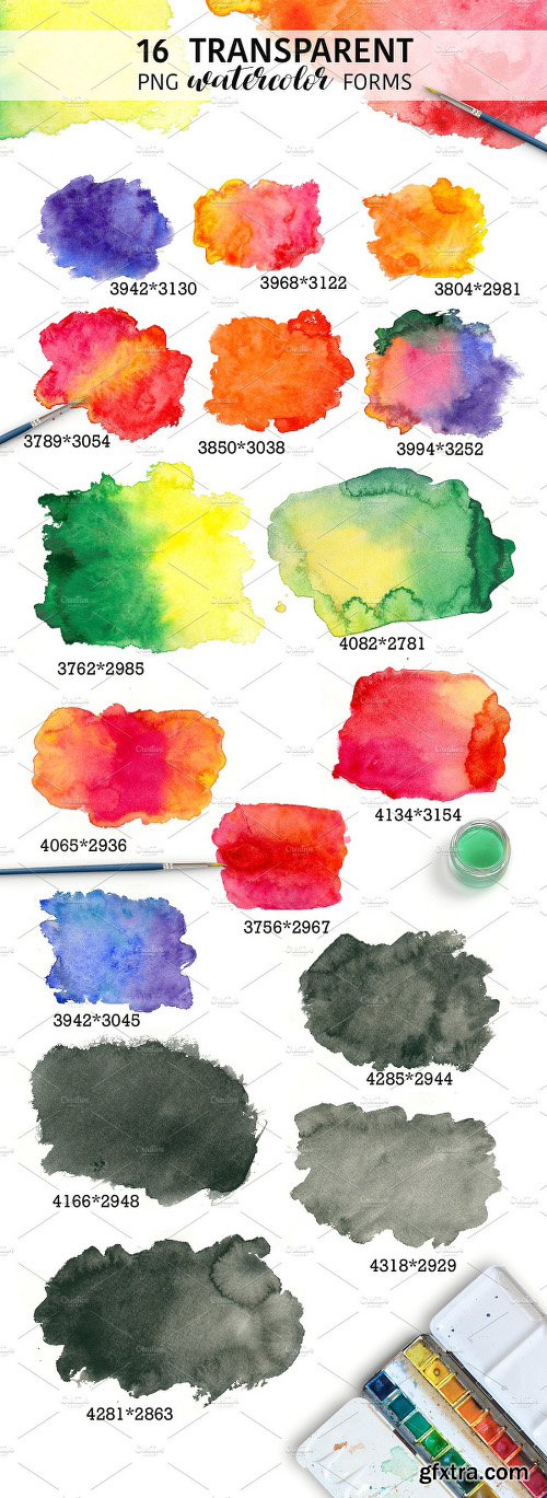 CreativeMarket WATERCOLOR TEXTURES VOL.2 866977