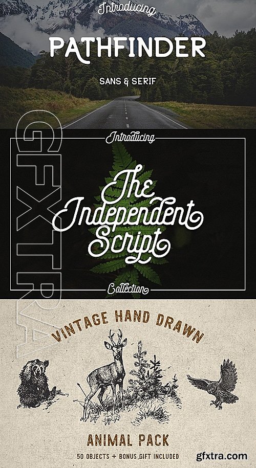 CM - 43 MIGHTY FONT BUNDLE 1176484