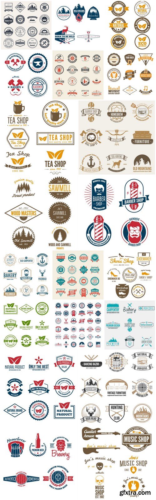 Different Labels And Stickers #147 - 20 Vector