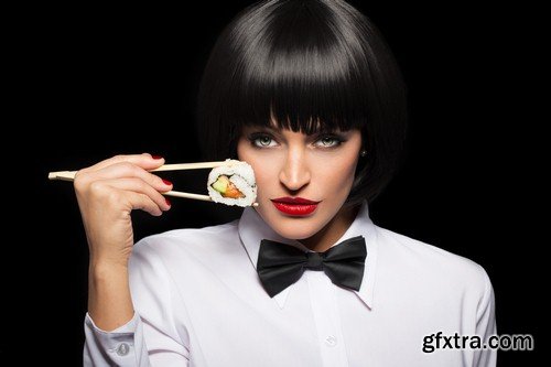 Girl with sushi - 7 UHQ JPEG