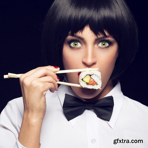 Girl with sushi - 7 UHQ JPEG