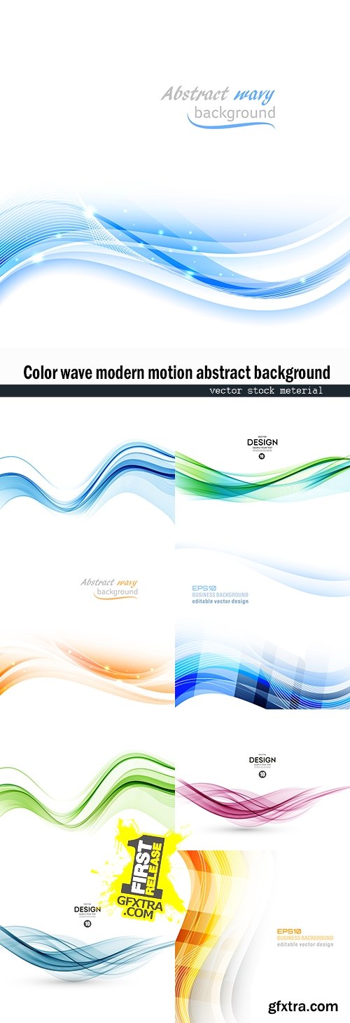 Color wave modern motion abstract background