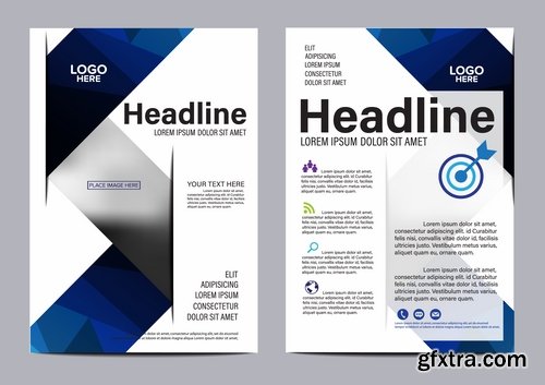 Collection of flyer banner cover template sample card invitation card 25 EPS