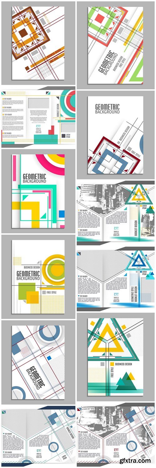 Abstract Geometric Brochure - 12 Vector