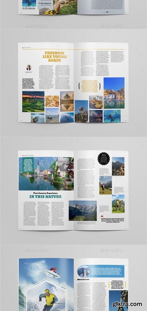 GraphicRiver - A4 Traveling Magazine Template 13000919