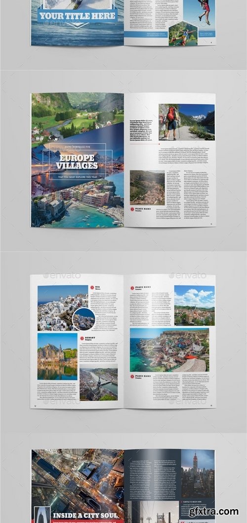 GraphicRiver - A4 Traveling Magazine Template 13000919