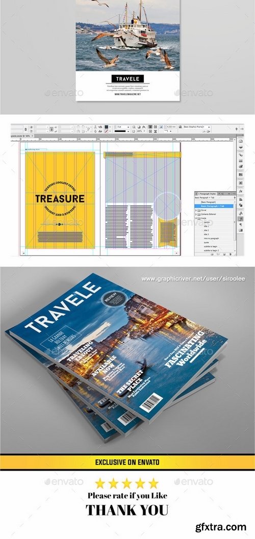 GraphicRiver - A4 Traveling Magazine Template 13000919