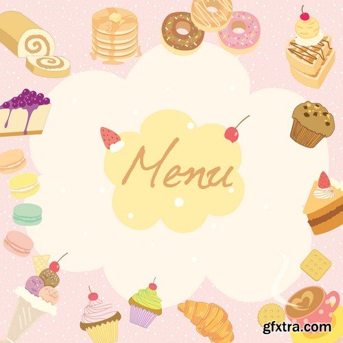 Sweet menu - 6 EPS