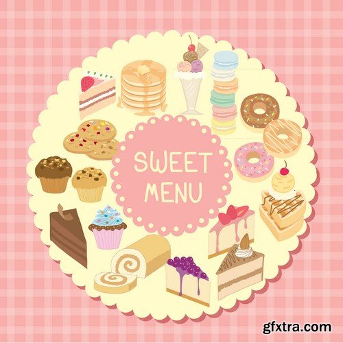 Sweet menu - 6 EPS