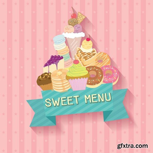 Sweet menu - 6 EPS