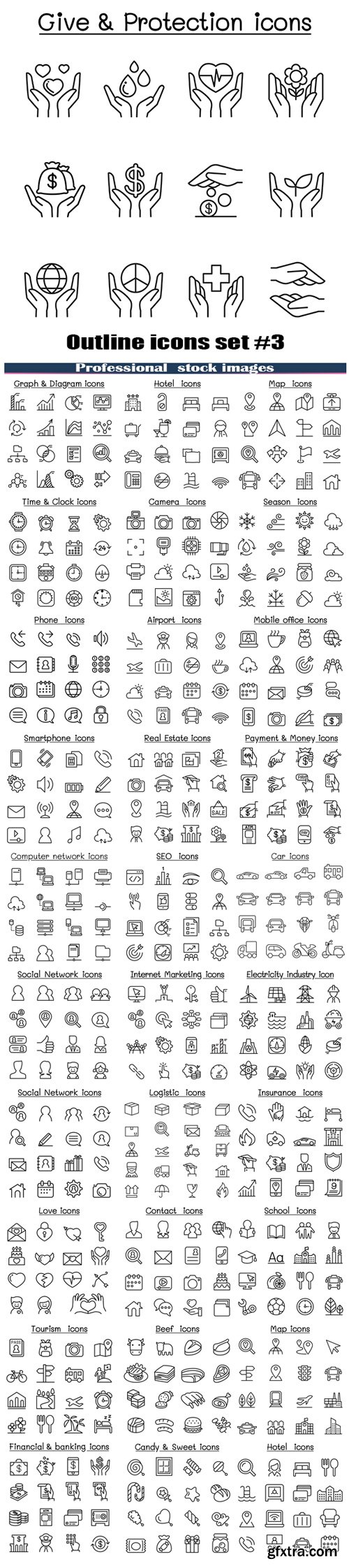 Outline icons set #3
