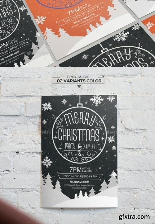 GraphicRiver - Christmas Party Flyer and Invitation Template 13643037