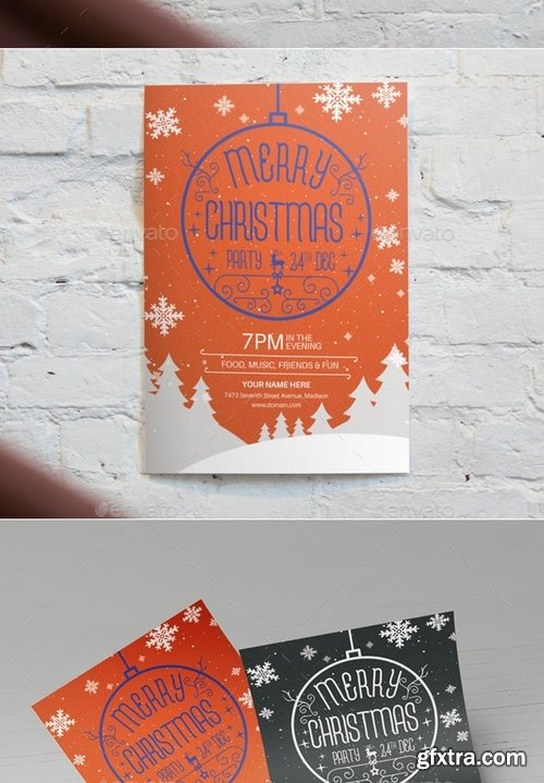 GraphicRiver - Christmas Party Flyer and Invitation Template 13643037