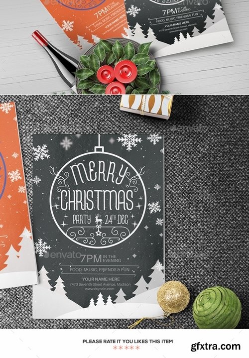 GraphicRiver - Christmas Party Flyer and Invitation Template 13643037