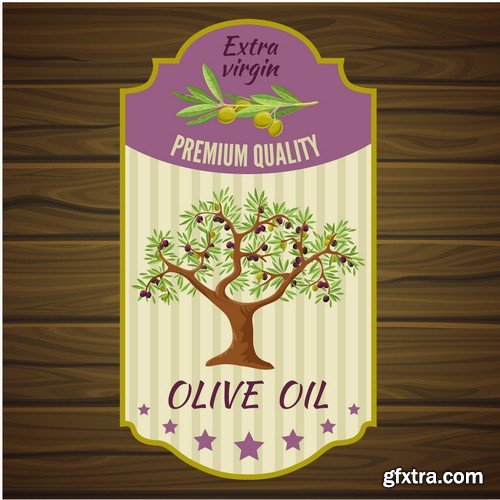 Olive oil labels - 5 EPS