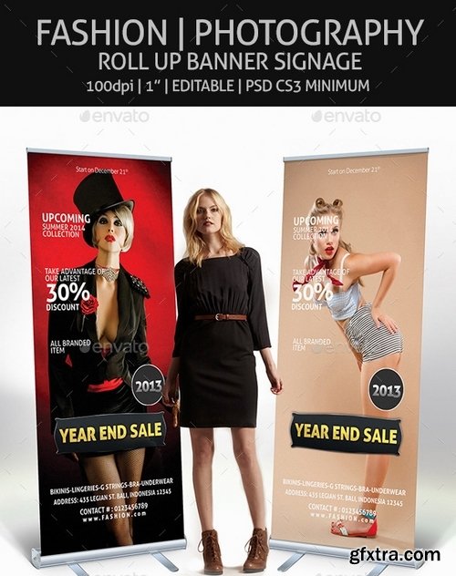 GraphicRiver - Fashion - Roll Up Banner Signage 9413433