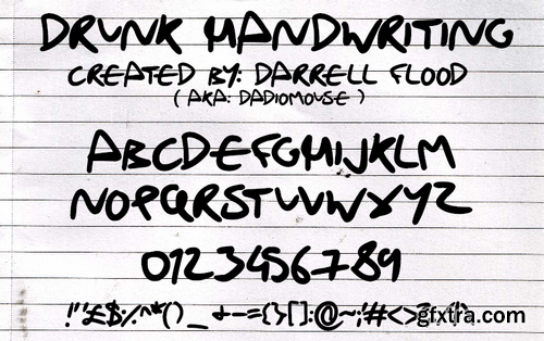 Drunk Handwriting font