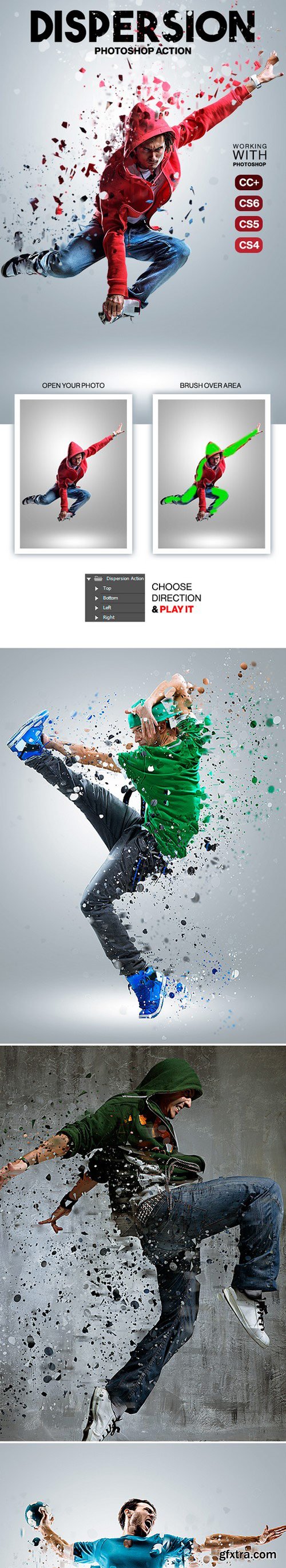 Graphicriver - Dispersion Photoshop Action 19425108