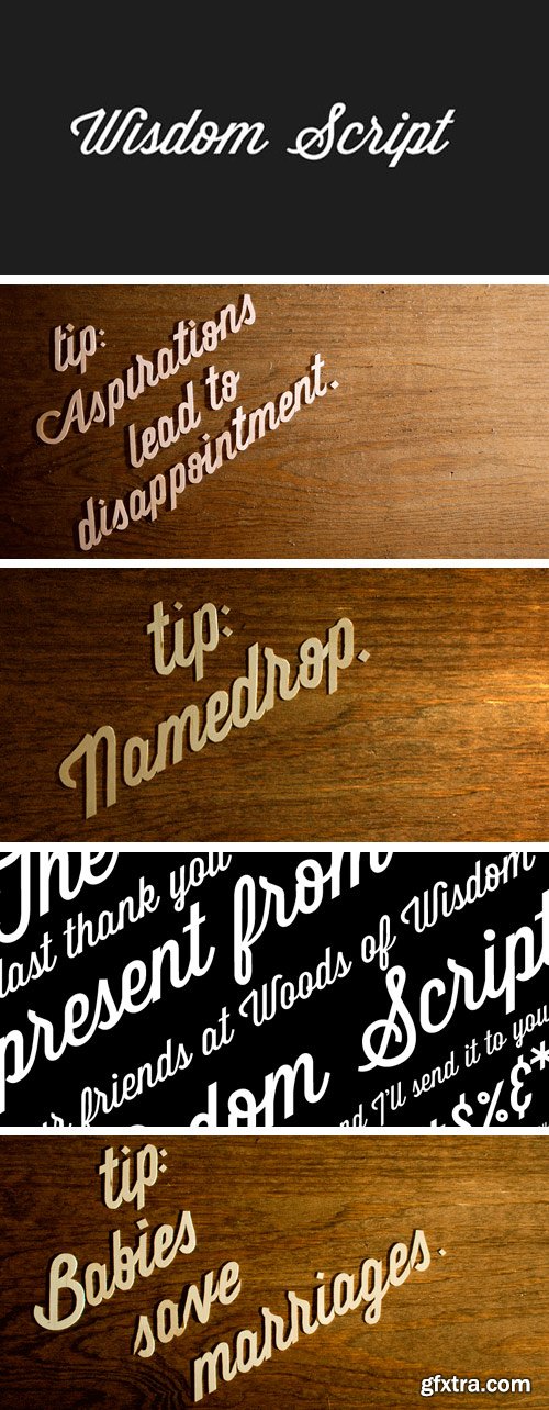 Wisdom Script Font