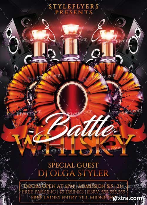 Whisky Battle V6 PSD Flyer Template