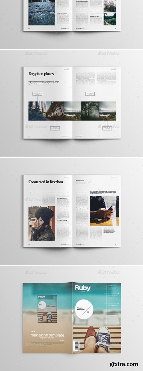 GraphicRiver - 62 Pages Minimal Magazine 14184161